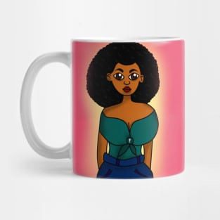 Black girl magic digital art Mug